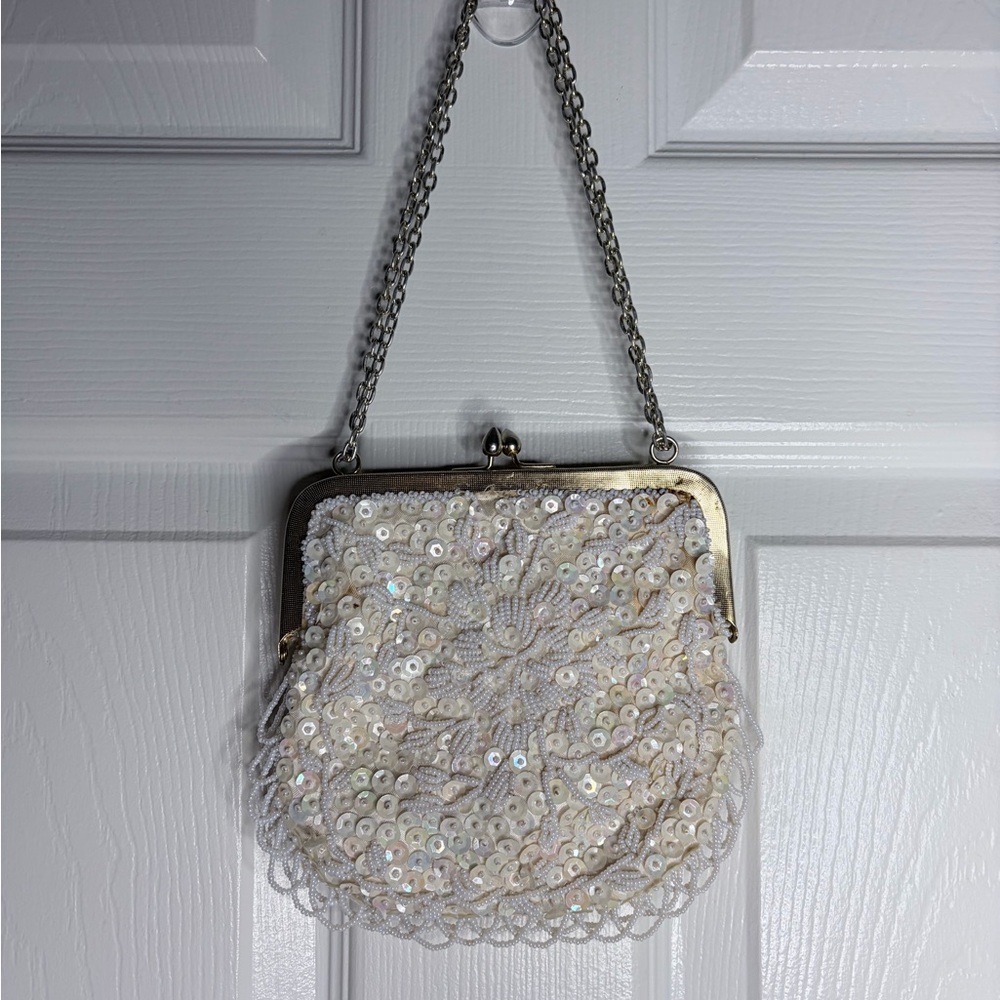 1950 vintage hand made beaded bag